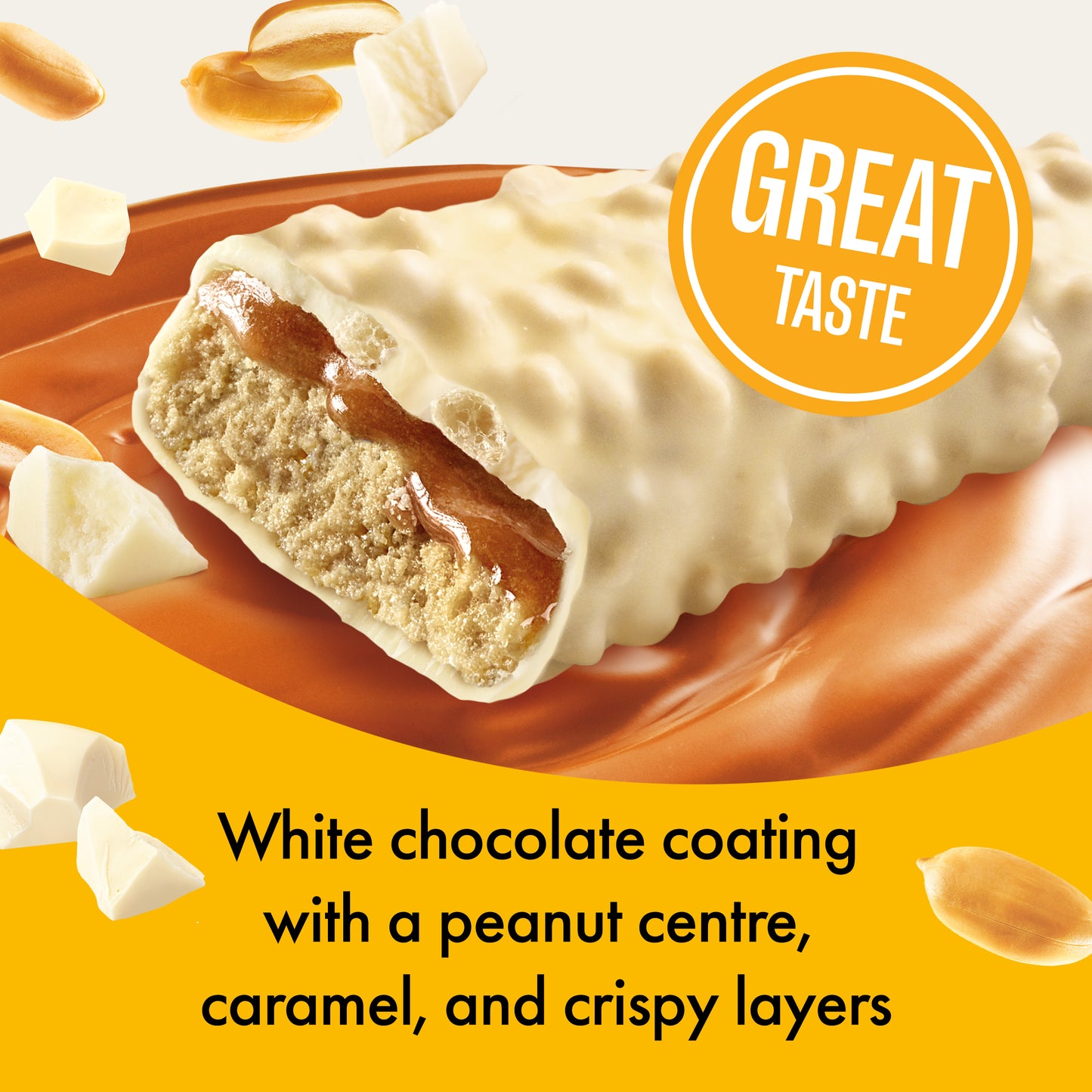 White Chocolate Peanut & Caramel - 15x55g