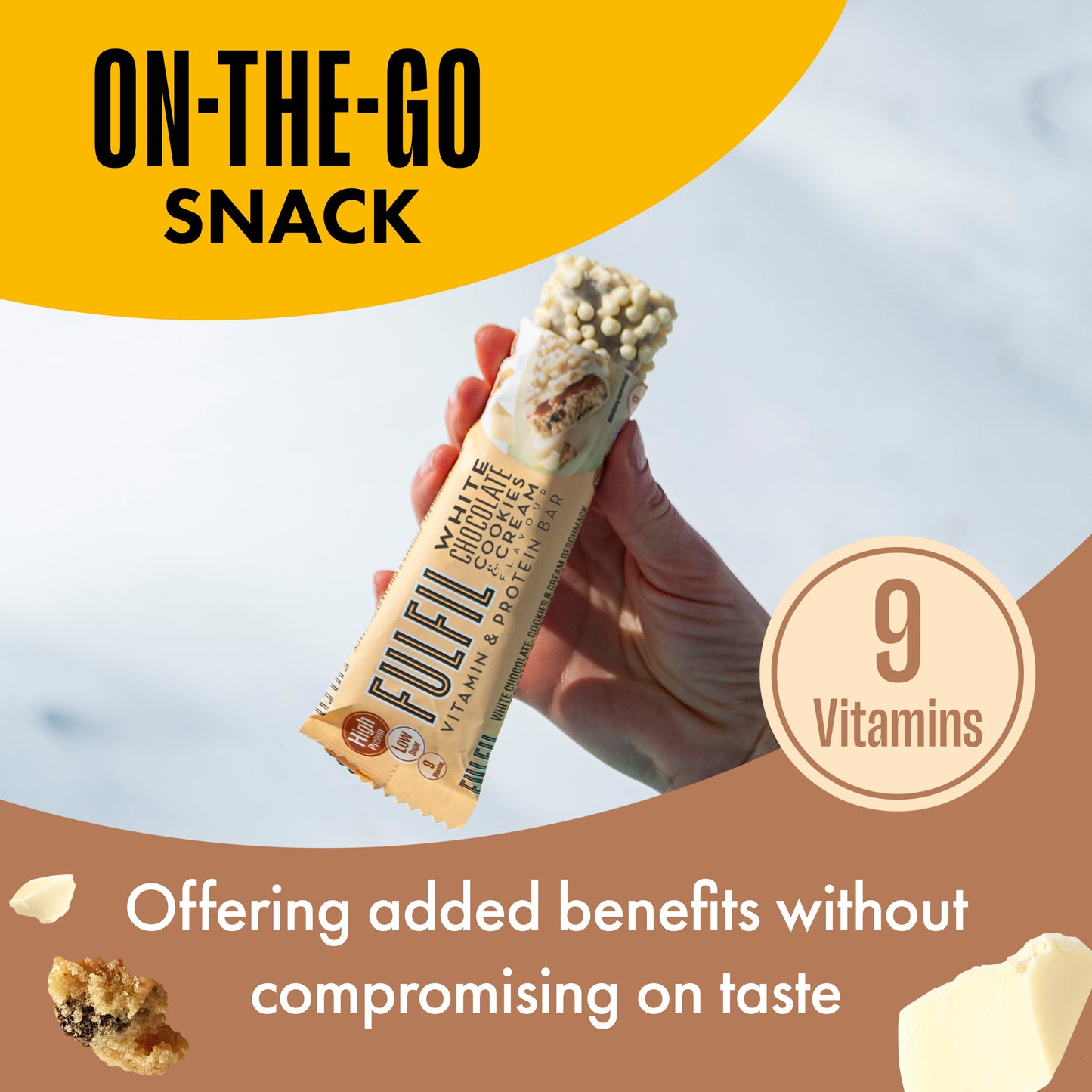 White Chocolate Cookie Protein Bar  - 15x55g