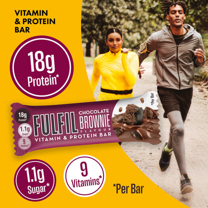 Chocolate Brownie Vitamin Protein Bar  - 15x55g