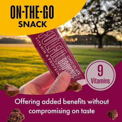Chocolate Brownie Vitamin Protein Bar  - 15x55g