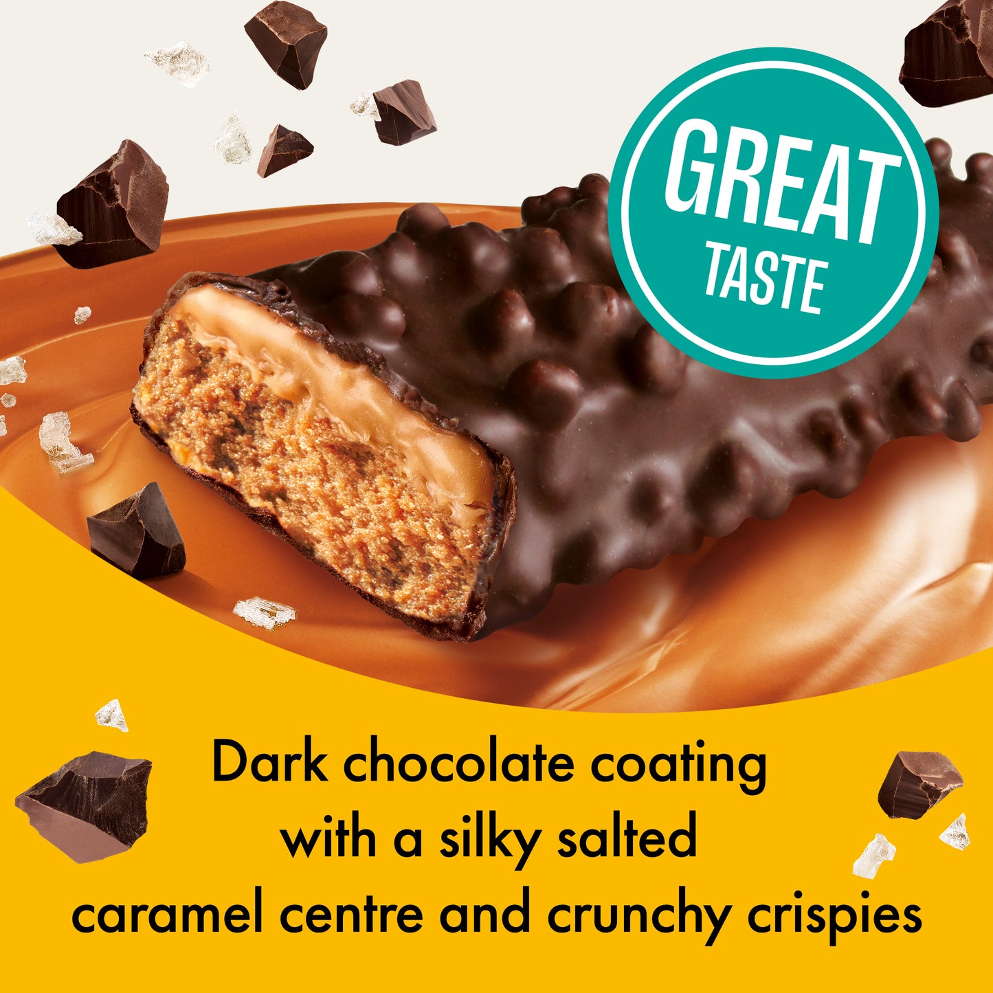 Dark Chocolate Salted Caramel - 15x55g