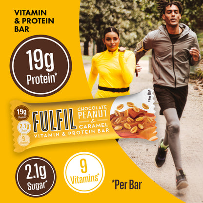 Chocolate Peanut And Caramel Protein Bar  - 15x55g