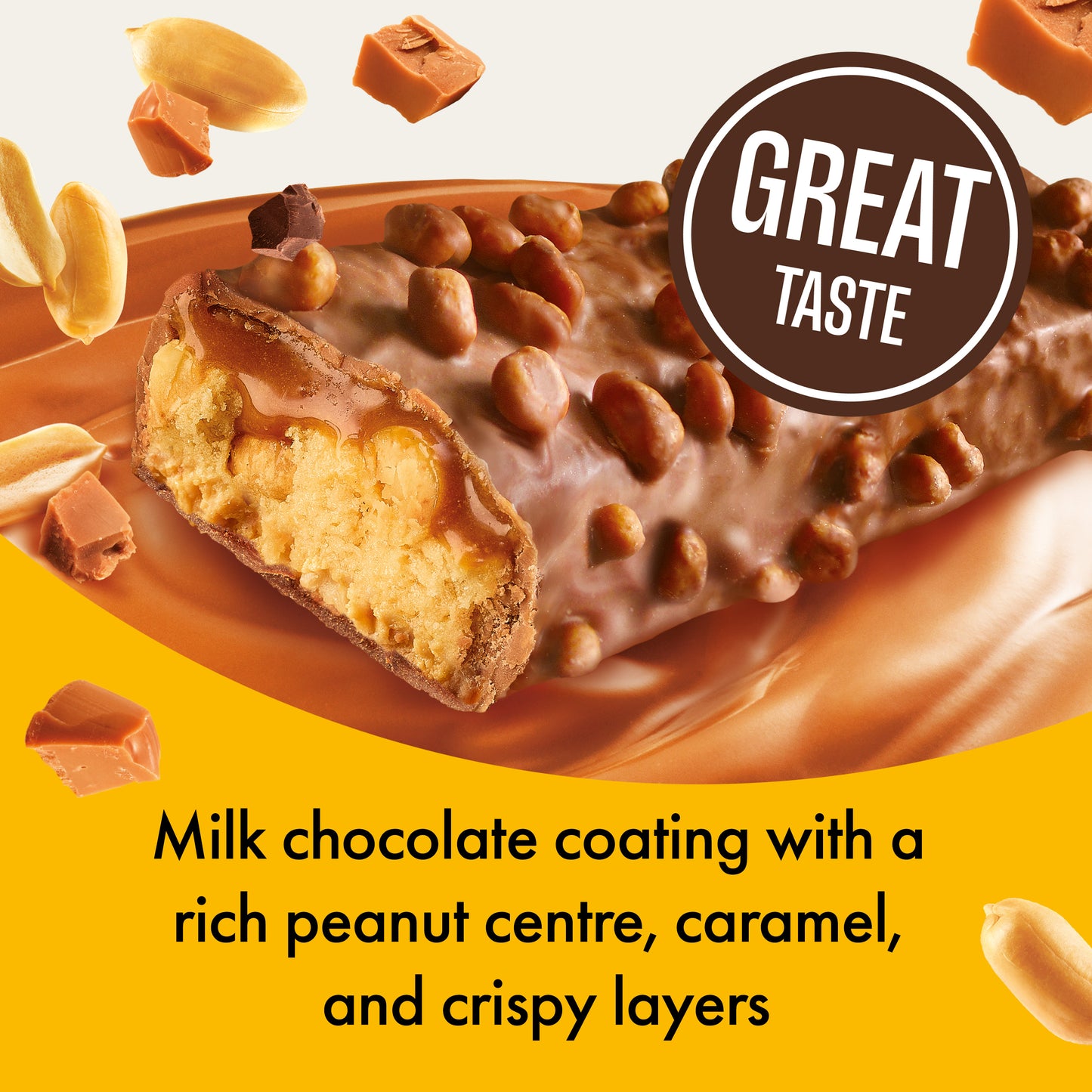 Chocolate Peanut And Caramel Protein Bar  - 15x55g