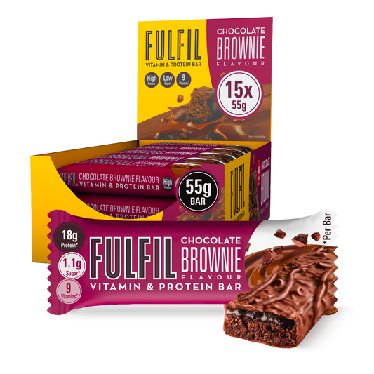 Chocolate Brownie Vitamin Protein Bar  - 15x55g