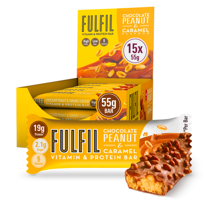 Chocolate Peanut And Caramel Protein Bar  - 15x55g